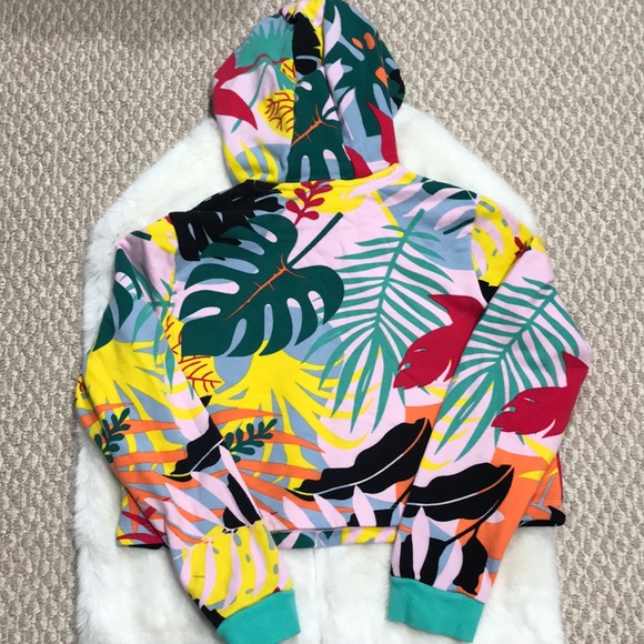 tropicalage cropped hoodie